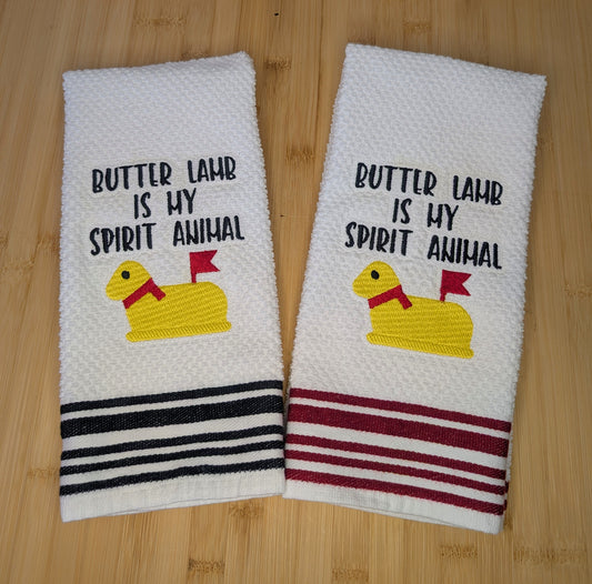 Butter Lamb “Spirit Animal” Kitchen Towels