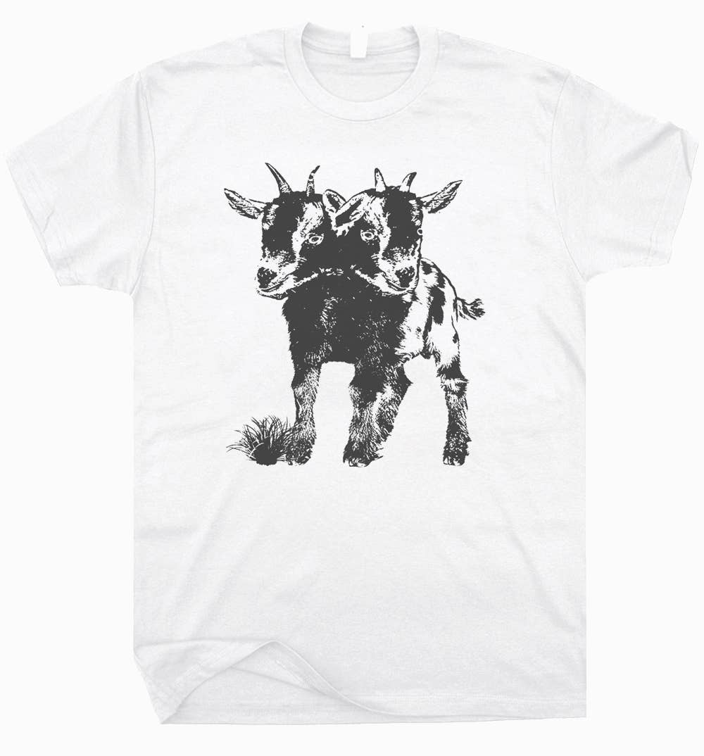 Two Head Goat T-Shirt